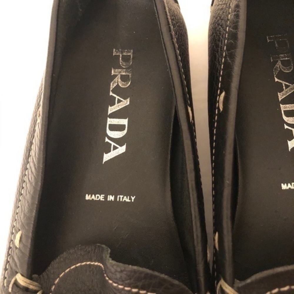PRADA black loafer flat shoes - Picture 9 of 11